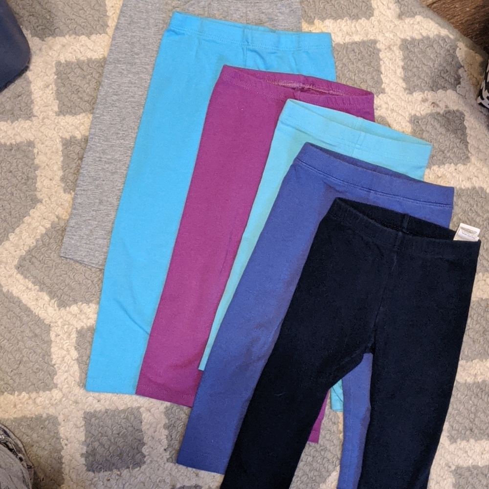 2T Toddler Girls Leggings Bundle